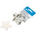 A white star shaped cookie cutter.