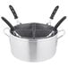 A Vollrath aluminum pot with four insets.
