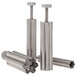 Ateco stainless steel flower plunger cutter set with three different sizes.