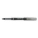 A Pilot Precise V5 black pen with a clear cap and silver tip.