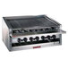 A MagiKitch'n stainless steel low profile natural gas charbroiler on a counter.