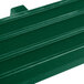 A green plastic tray rail for a Cambro Versa Food Bar.