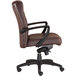 A brown Eurotech office chair with black arms.