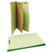A Universal legal size green classification folder with a green edge.
