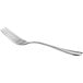 An Acopa Edgeworth stainless steel salad/dessert fork with a silver handle.