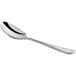 An Acopa Landsdale stainless steel teaspoon with a silver handle on a white background.