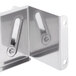 A stainless steel Matfer Bourgeat wall-mounted utensil holder rack with 3 hangers.