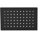 A black rectangular Tablecraft carving board with perforations.