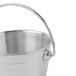 A Clipper Mill stainless steel mini serving pail with handle.