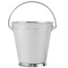 A Clipper Mill stainless steel mini pail with a handle.