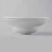 A close-up of a Libbey Chef's Selection II white bowl.