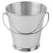 A Clipper Mill stainless steel mini pail with handle.