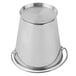 A stainless steel Clipper Mill mini pail with a handle.