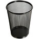 A close-up of a black mesh Universal jumbo pencil cup.