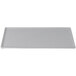 A rectangular natural cast aluminum cooling platter with a white background.