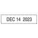A rectangular black Trodat date stamp with the numbers "December 14, 2020" in black.