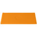 An orange rectangular Tablecraft cooling platter.