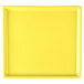 A yellow rectangular metal cooling platter.
