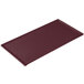 A maroon rectangular cast aluminum cooling tray with a speckled surface.