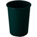 A hunter green plastic container with a white background.