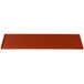 A brown rectangular Tablecraft copper cast aluminum cooling platter with a white border.