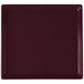 A maroon speckle rectangular metal cooling platter with a dark brown rim.