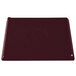 A maroon rectangular cast aluminum cooling platter with a speckled design.