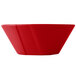 A red Tablecraft cast aluminum serving bowl.