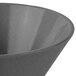 A Tablecraft granite round serving bowl in gray.