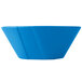 A sky blue Tablecraft cast aluminum serving bowl.