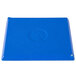 A blue rectangular Tablecraft cooling platter with white speckles.