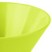 A lime green Tablecraft round serving bowl.