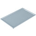A Tablecraft gray cast aluminum rectangular cooling platter.