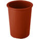 A red plastic container with a white background.