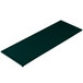 A rectangular hunter green Tablecraft cast aluminum tray with a white speckle on the long edges.