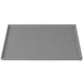 A grey rectangular Tablecraft metal tray.