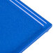 A Tablecraft blue speckled cast aluminum rectangular cooling platter.