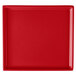 A red rectangular Tablecraft cooling platter.