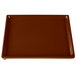 A brown rectangular Tablecraft tray.