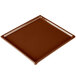 A brown rectangular cast aluminum cooling platter.