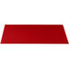 A red rectangular Tablecraft cast aluminum cooling platter.