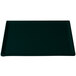 A black rectangular Tablecraft cast aluminum cooling platter with a dark green border.