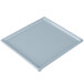 A gray rectangular cast aluminum cooling platter with a white background.