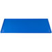 A blue rectangular Tablecraft cooling platter with white speckles.
