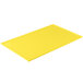 A yellow rectangular cast aluminum cooling platter.