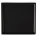 A black rectangular cast aluminum cooling platter with a white background.