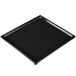 A black rectangular cast aluminum cooling platter with a black border.