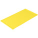 A yellow rectangular Tablecraft cast aluminum cooling tray.