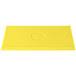 A yellow rectangular Tablecraft cooling platter with a logo on it.