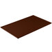 A rectangular brown cast aluminum Tablecraft cooling platter.